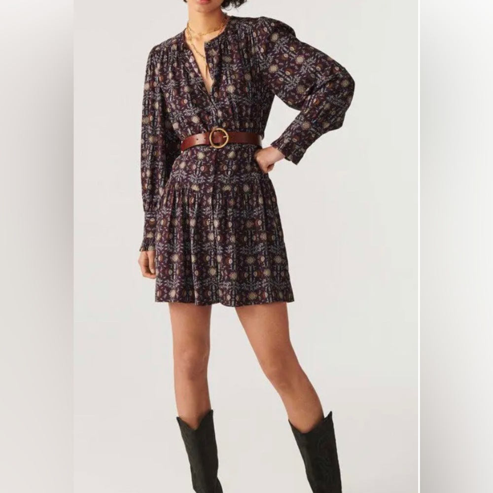 NWT BA & SH Tracy Viscose Front Button Dress Size 2 - Picture 4 of 11